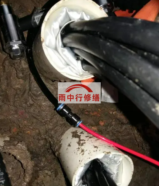 普陀电缆洞堵漏案例